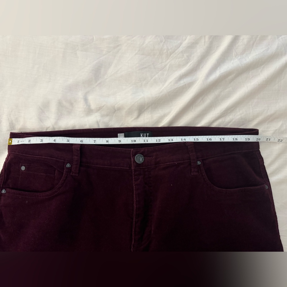 Kut from the Kloth Maroon Corduroy Skinny Jeans - Picture 9 of 9